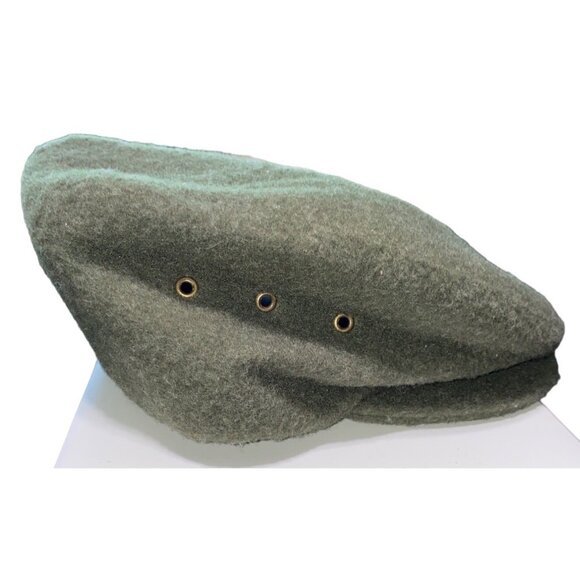 Lake Of The Isles Northern Cap Co. Green Wool Blend Newsboy Cap Size L - Picture 1 of 8